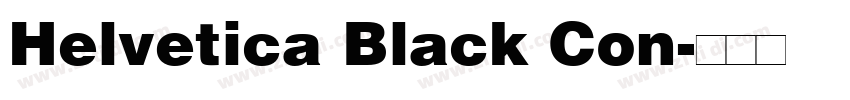 Helvetica Black Con字体转换